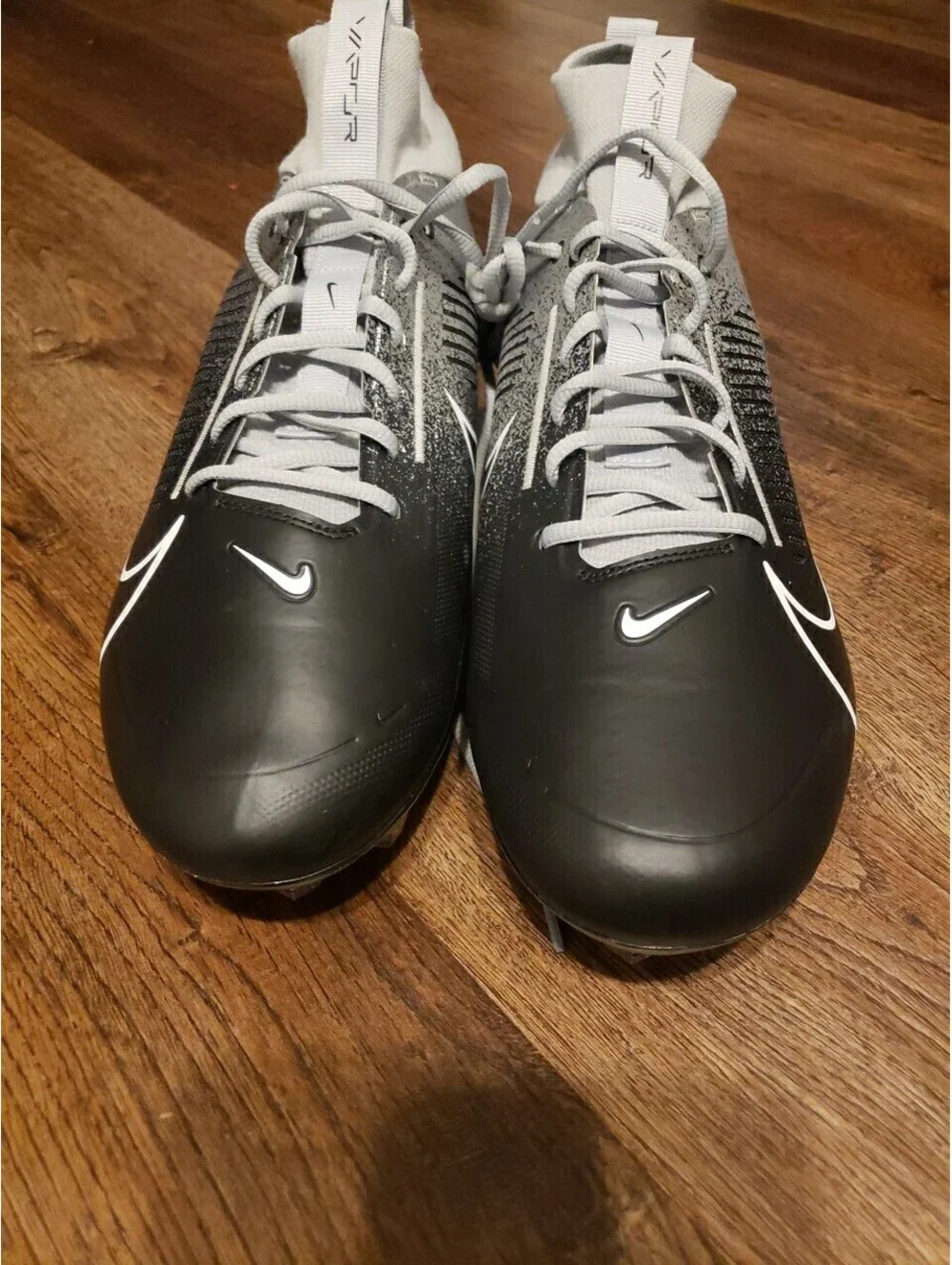 Size 16 Nike Vapor Edge Pro 360 2 Silver Black Football Cleats HF3454-003 Men's